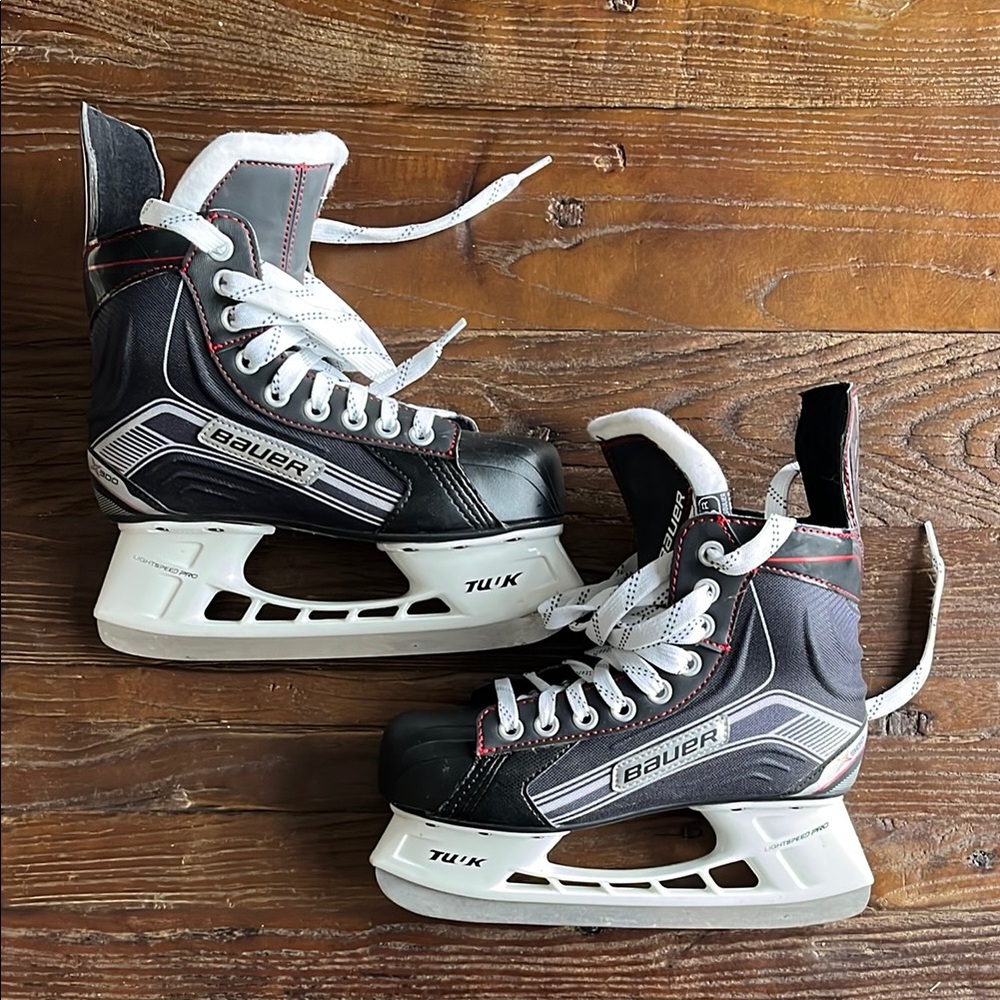 Bauer Black and Gray Ice Hockey Skates